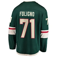 Men's Fanatics Nick Foligno Green Minnesota Wild Home Breakaway Jersey