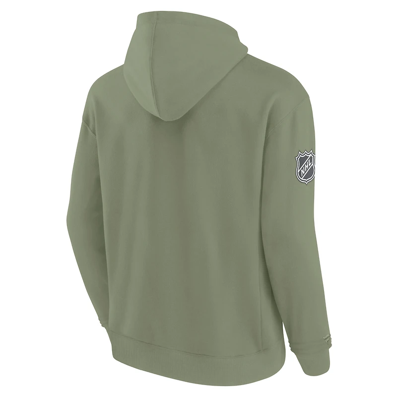 Sweat à capuche Fanatics Olive Minnesota Wild Elements Pace pour homme