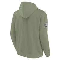 Sweat à capuche Fanatics Olive Minnesota Wild Elements Pace pour homme