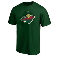 Men's Fanatics Quinn Hughes Green Minnesota Wild Big & Tall Heat Check Name Number T-Shirt