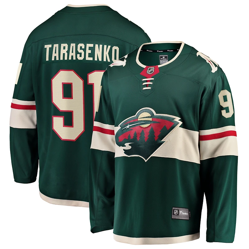 Maillot vert Vladimir Tarasenko, équipe du Minnesota Wild, à domicile, Fanatics pour hommes
