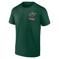 T-shirt vert Minnesota Wild Never Over pour homme