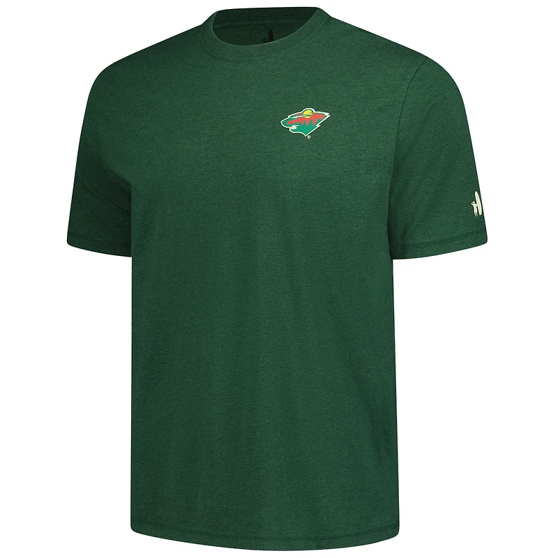 T-shirt Spencer chiné vert Minnesota Wild pour homme de Johnnie-O