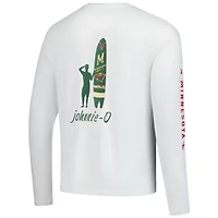 T-shirt à manches longues Adam du Minnesota Wild blanc Johnnie-O pour homme