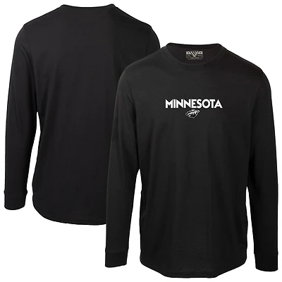 Men's Levelwear Black Minnesota Wild Oscar City Capsule Long Sleeve T-Shirt