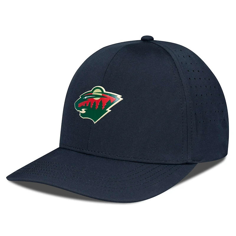 Casquette Zeta Insignia Core Flex grise pour homme des Wild du Minnesota Levelwear