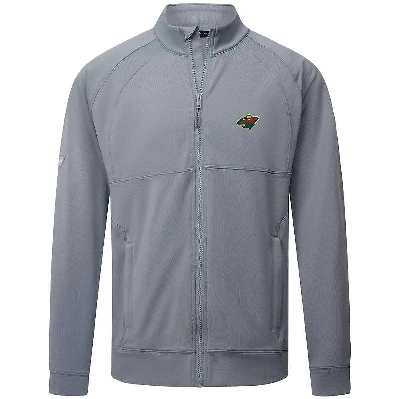 Veste zippée intégrale Insignia Core du Minnesota Wild pour homme de Levelwear, grise