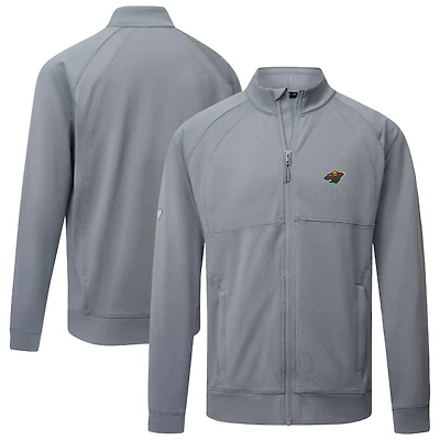 Men's Levelwear  Gray Minnesota Wild Insignia Core Full-Zip Jacket