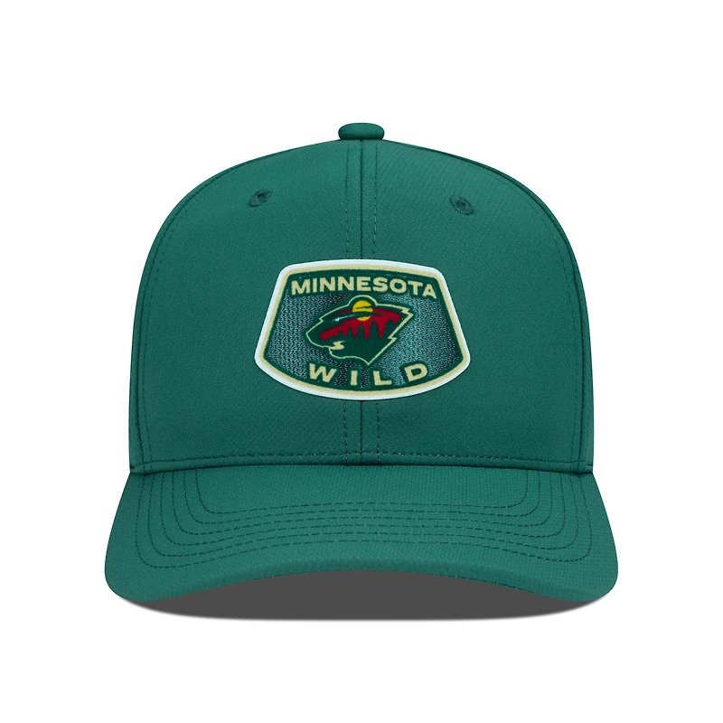 Casquette Skylight Flex Minnesota Wild Rise verte pour homme de Levelwear