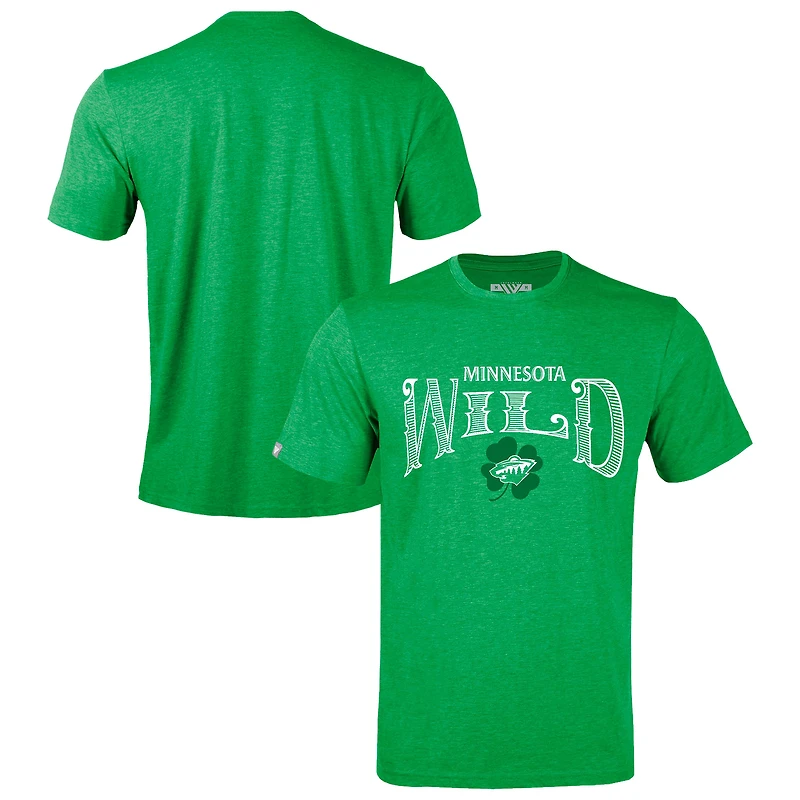 T-shirt vert Levelwear Minnesota Wild pour homme, édition spéciale Saint-Patrick, Richmond