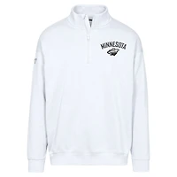 Men's Levelwear  White Minnesota Wild Murray City Capsule Quarter-Zip Sweatshirt