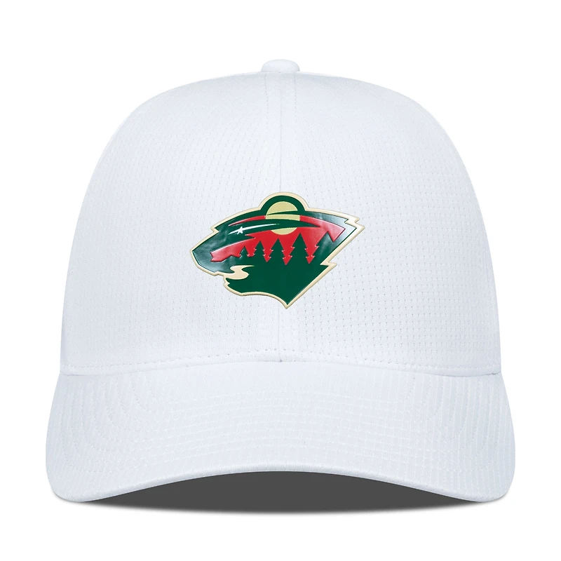 Men's Levelwear White Minnesota Wild Zephyr Insignia Core Structured Adjustable Hat