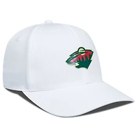 Men's Levelwear White Minnesota Wild Zephyr Insignia Core Structured Adjustable Hat