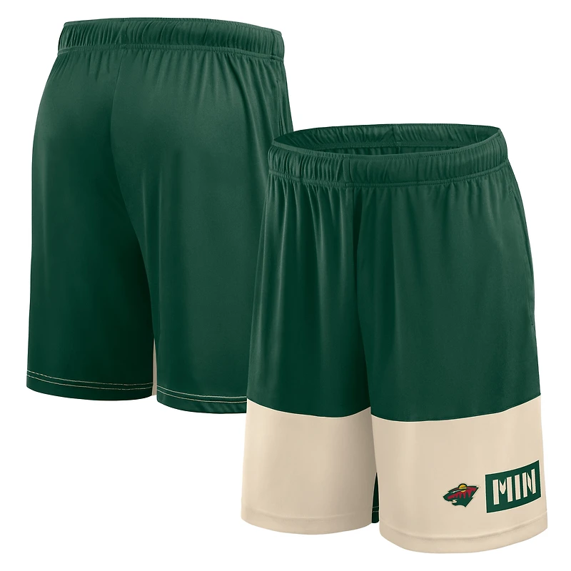Men's Logo Athletic Green Minnesota Wild Best of the Shorts