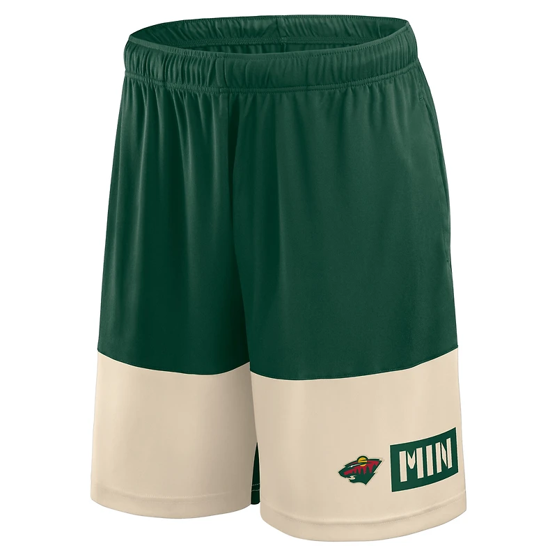 Men's Logo Athletic Green Minnesota Wild Best of the Shorts