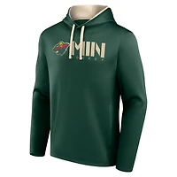 Sweat à capuche vert athlétique avec logo pour homme des Wild du Minnesota