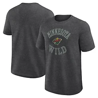 T-shirt Athletic Heather Charcoal pour homme avec logo Minnesota Wild Success