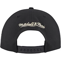 Men's Mitchell & Ness Black Minnesota Wild Core Team Script 2.0 Snapback Hat