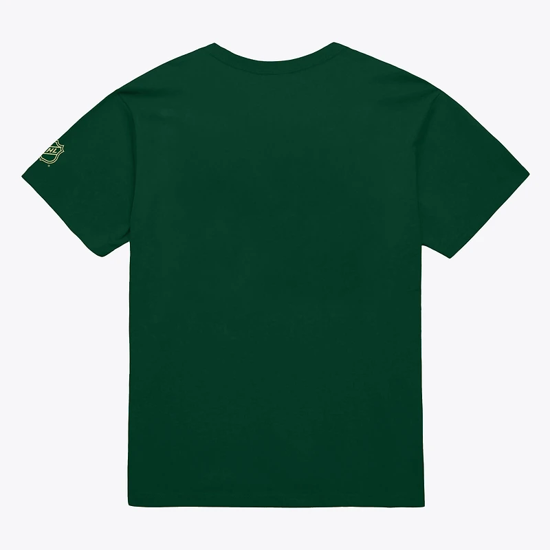Men's Mitchell & Ness Green Minnesota Wild Core Current Logo T-Shirt