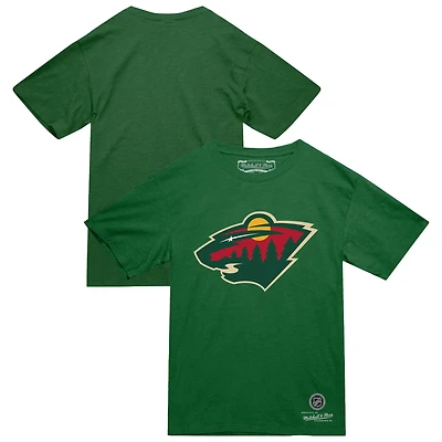 T-shirt Mitchell & Ness vert Minnesota Wild Heritage pour homme