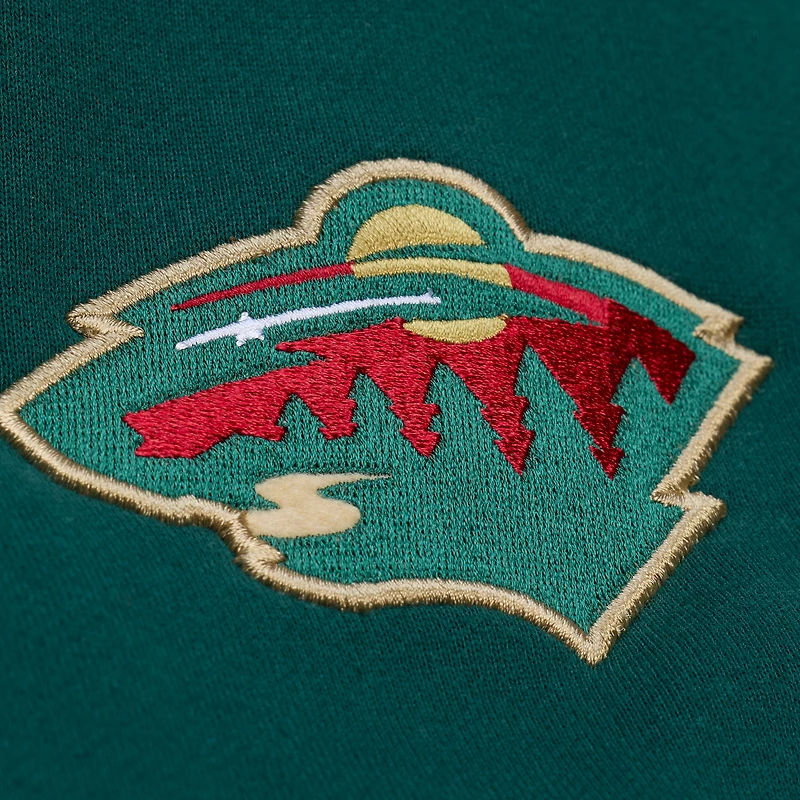 Men's Mitchell & Ness Green Minnesota Wild Team Legacy Hoodie