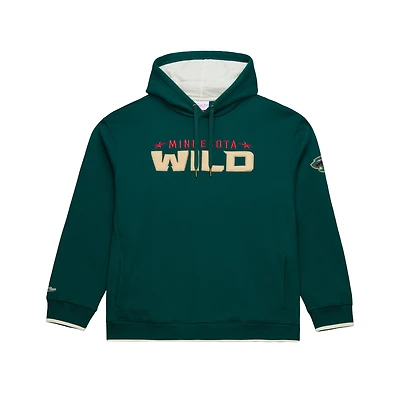 Men's Mitchell & Ness Green Minnesota Wild Team Legacy Hoodie