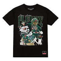 Men's Mitchell & Ness Marc-Andre Fleury Black Minnesota Wild Collage T-Shirt