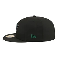 Men's New Era Black Minnesota Wild Color Pop 59FIFTY Fitted Hat