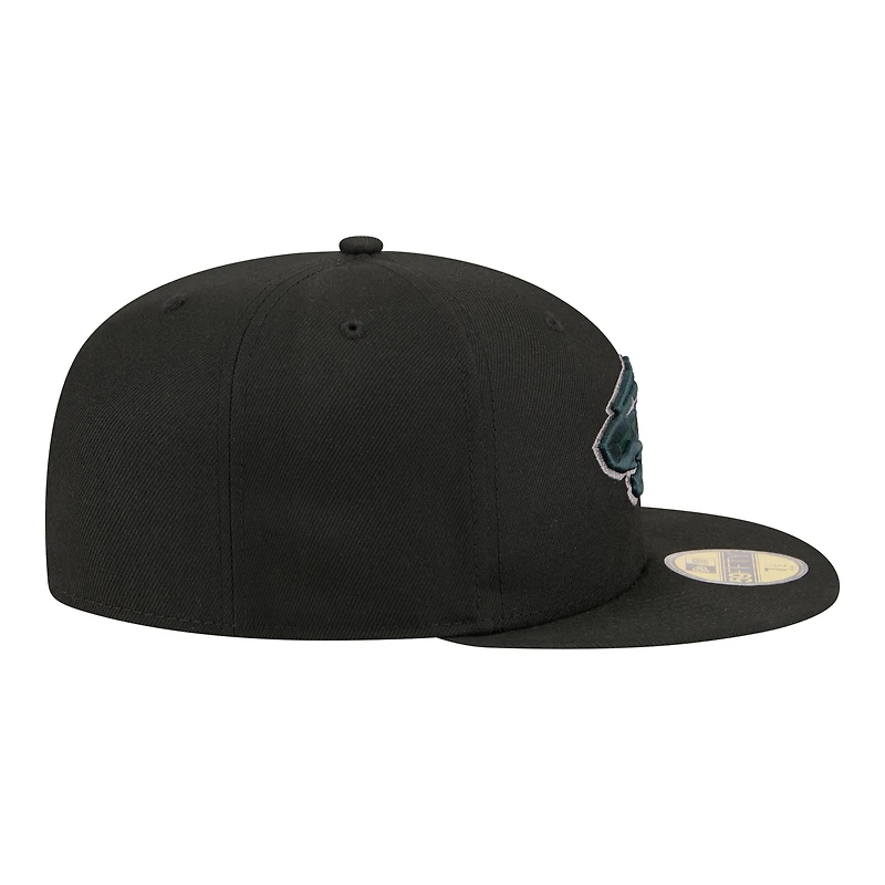 Casquette ajustée New Era 59FIFTY pour homme, noire, Minnesota Wild Color Pop
