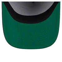 Men's New Era  Charcoal Minnesota Wild Throwback Washed A-Frame Pre-Curved 9FIFTY Snapback Hat