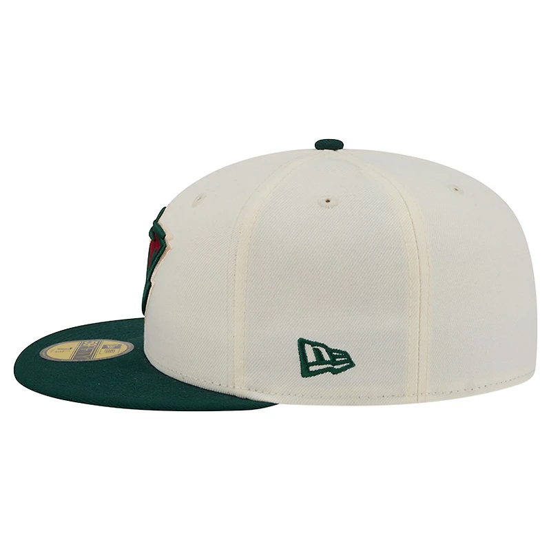 Men's New Era Cream Minnesota Wild America's 250th Two-Tone 59FIFTY Fitted Hat