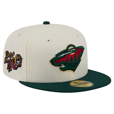 Men's New Era  Cream Minnesota Wild America's 250th Two-Tone 59FIFTY Fitted Hat