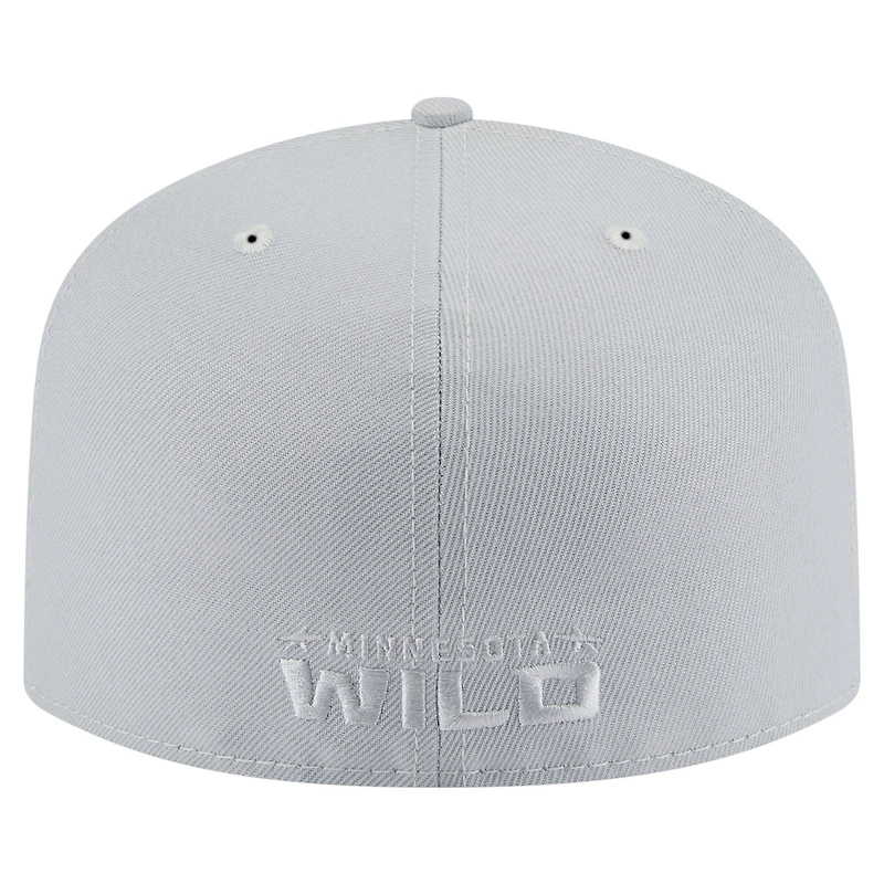 Men's New Era Gray Minnesota Wild Color Pack A-Frame 59FIFTY Fitted Hat