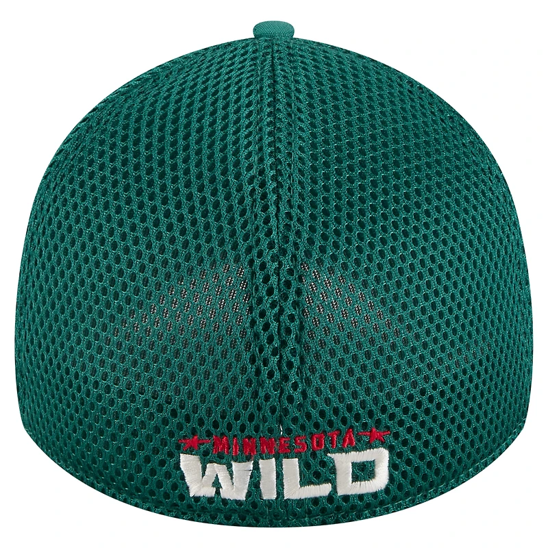 Men's New Era  Green Minnesota Wild Active Subtle Camo 39THIRTY Flex Hat