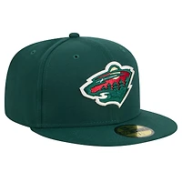 Casquette ajustée Minnesota Wild Core 59FIFTY verte New Era pour homme