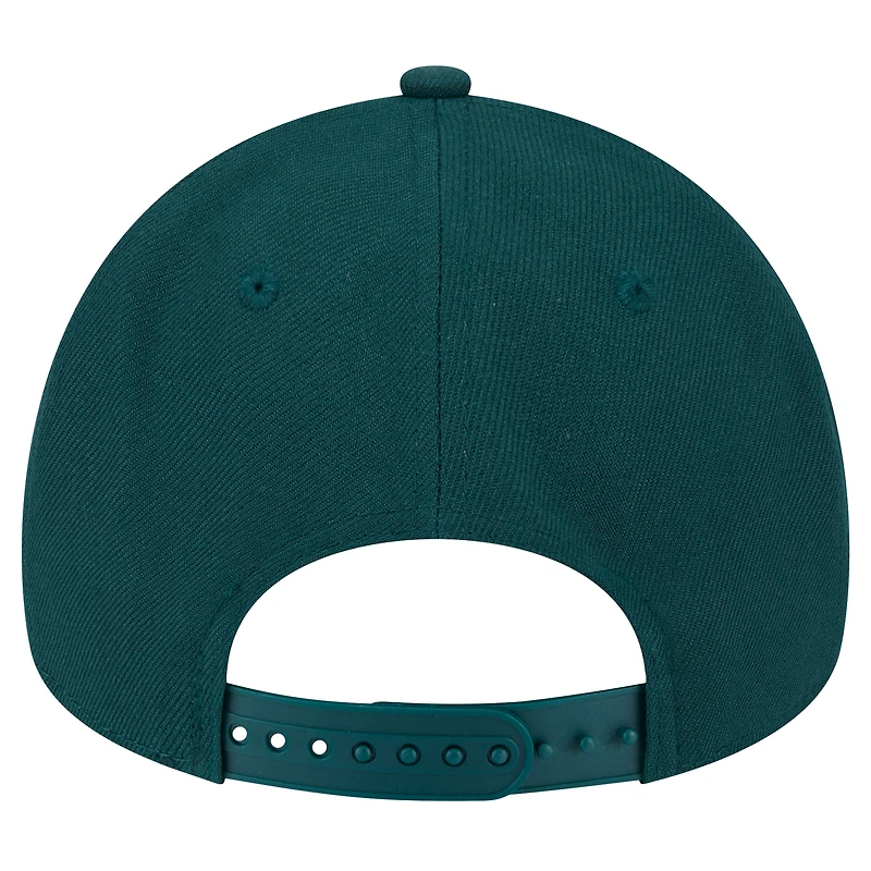 Men's New Era Green Minnesota Wild Core A-Frame 9FORTY Adjustable Hat