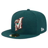 Casquette ajustée Deceptor 59FIFTY verte des Wild du Minnesota de New Era pour homme