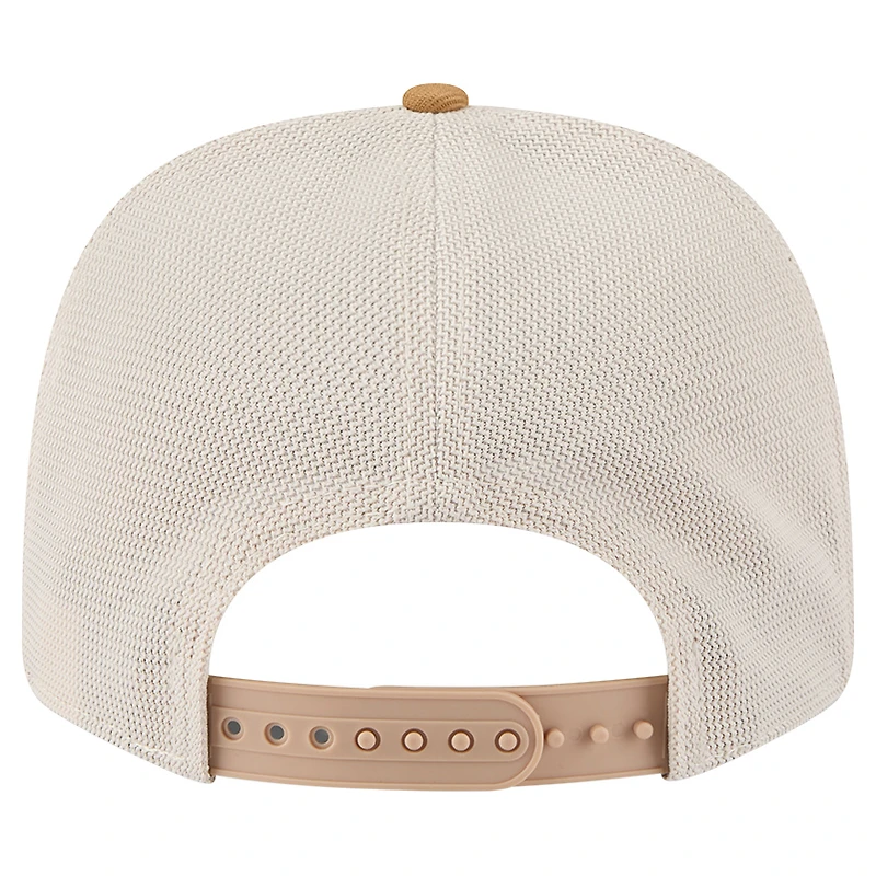 Men's New Era Tan/Light Brown Minnesota Wild Two-Tone Trucker 9SEVENTY Stretch Snap Adjustable Hat