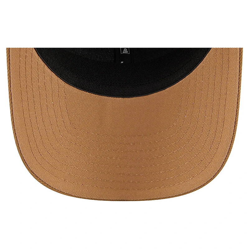 Men's New Era Tan/Light Brown Minnesota Wild Two-Tone Trucker 9SEVENTY Stretch Snap Adjustable Hat