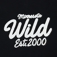 Men's Pro Standard  Black Minnesota Wild Paint the City Pullover Hoodie
