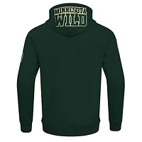 Veste à capuche fermeture éclair intégrale en chenille classique Pro Standard Green Minnesota Wild pour hommes