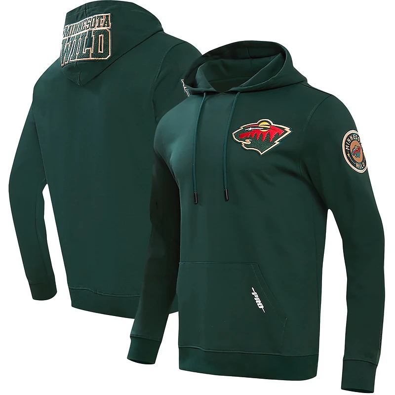 Sweat à capuche classique Pro Standard vert Minnesota Wild pour hommes