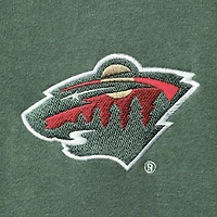 Sweat à capuche avec fermeture éclair et blocs de couleurs Minnesota Wild Playoffs Starter vert/rouge pour homme