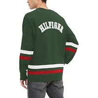 T-shirt Tommy Hilfiger Minnesota Wild Nolan à manches longues pour hommes, vert