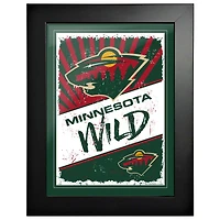 Minnesota Wild - 12'' x 16'' Classic Print Framed Art