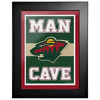 Minnesota Wild - Oeuvre encadrée Man Cave 12'' x 16''