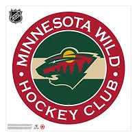 Minnesota Wild - 36'' x 36'' Team Repositional Stripe Design Vinyl Sticker Mural