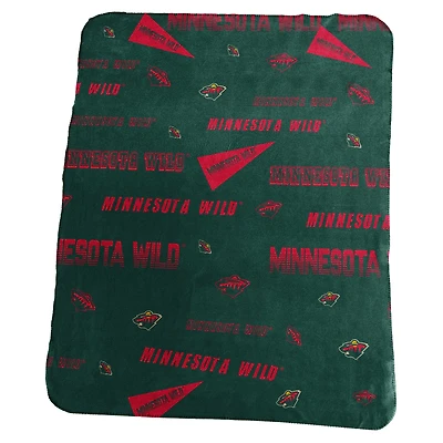 Couverture polaire classique Minnesota Wild 50" x 60"