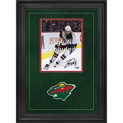 Cadre photo vertical de luxe Minnesota Wild 8'' x 10'' avec logo de l'équipe