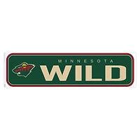 Minnesota Wild - 90 `` x 23 '' décalcomanie murale longue de repositionnement de l'équipe